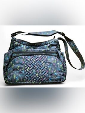 Lug Gallop Crossbody Tote. Garden Floral Black. NWOT